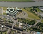 Aerial view of Clydeside Community Park on the north bank
