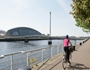 Cycling beside the Clyde