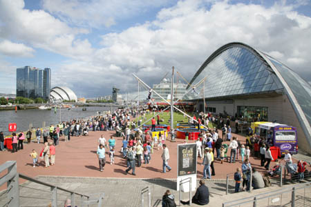 Glasgow River Festival takes place at Pacific Quay and SECC