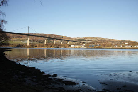 View of the Erskine Bridge from The Saltings