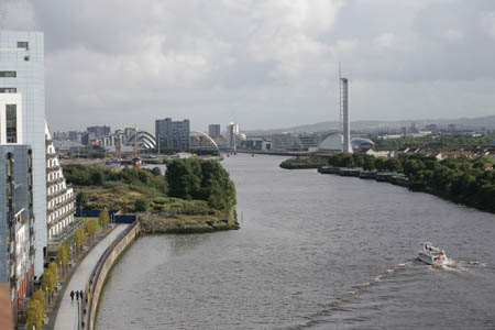View from Glasgow Harbour apartments