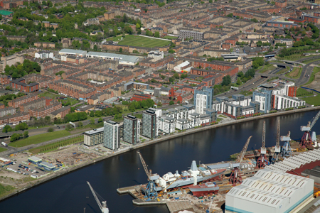 Phase 1 and 2 of Glasgow Harbour are complete