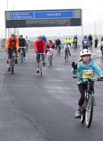 The M74 opened to cyclists and runners in advance of its launch