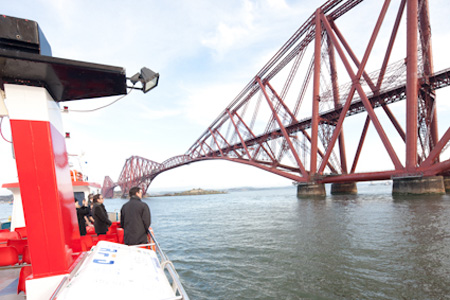 Waterfront Expo delegates on the Firth of Forth, Edinburgh
