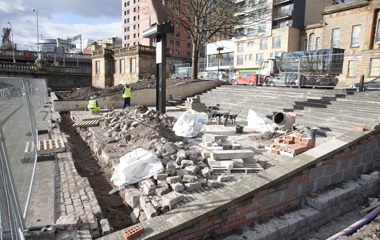 Work has started on the amphitheatre