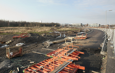 The De Vere site has been cleared, ready for construction