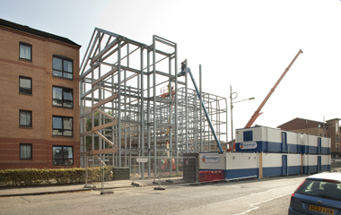 Construction begins at the Kelvinhaugh Street site