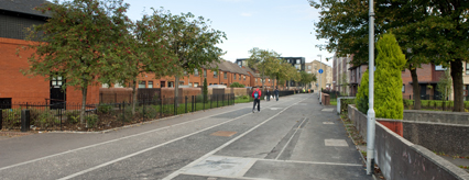 The new cycle path in Govan is finished