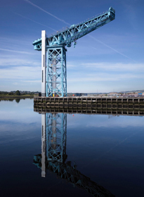 The Titan Crane is the oldest electrically driven cantilever crane, built 1907 at John Brown's Shipyard Clydebank and now restored as Scotland's most unusual visitor attraction