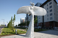 'Rise' sculpture at Glasgow Harbour